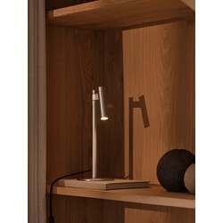 Makoto - Tafellamp - Satin chrome