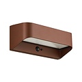 Nordlux Marcellio Solar - Applique Murale Marron - Éclairage extérieur élégant avec détecteur de mouvement