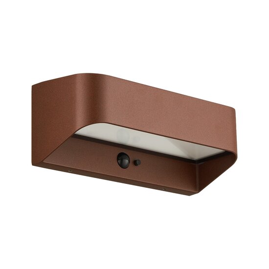 Nordlux Marcellio Solar - Lámpara de Pared Marrón - Iluminación exterior elegante con sensor de movimiento