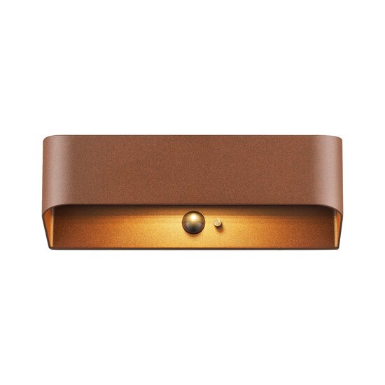 Nordlux Marcellio Solar - Wandlampe Braun - Elegante Außenbeleuchtung mit Bewegungssensor