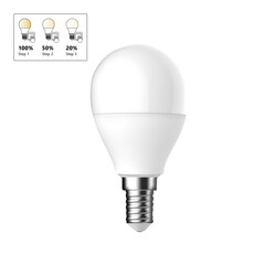 E14 - G45 - Step-dim - 2700 Kelvin - 470 Lumen