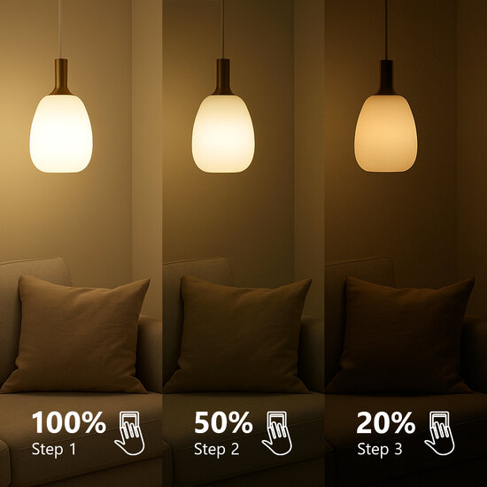Nordlux E14 - G45 - Step-dim - 2700 Kelvin - 470 Lumen - Schaffen Sie die perfekte Atmosphäre mit dimmbarem Licht
