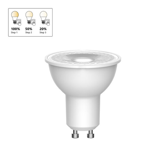 Nordlux GU10 - Par16 - Step - dim - 2700 Kelvin - 345 Lumen - Create the perfect ambiance with dimmable lighting