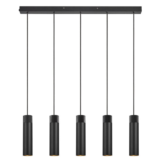 Nordlux Tilo 5-Spot - Suspension - Noir - Élégance minimaliste pour votre intérieur