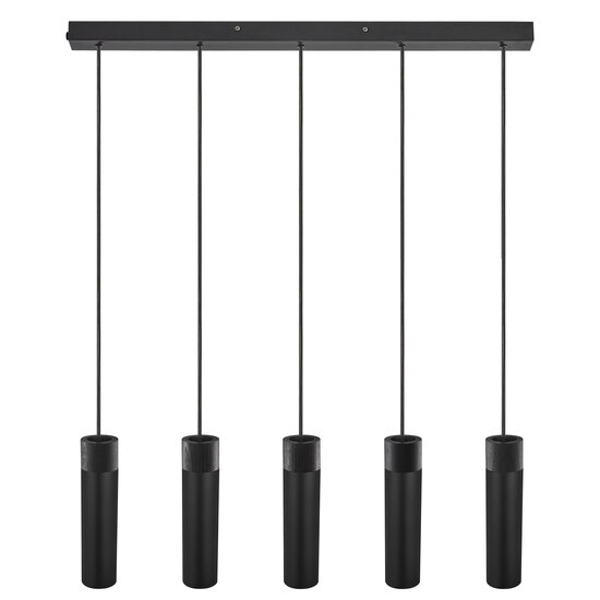 Nordlux Tilo 5-Spot - Suspension - Noir - Élégance minimaliste pour votre intérieur