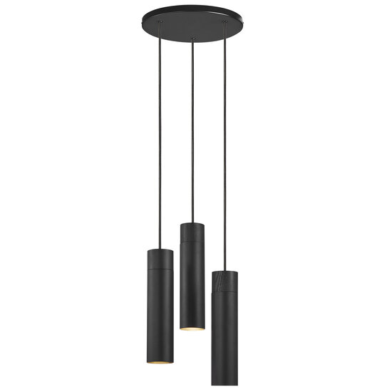Nordlux Tilo 3-Spot - Pendant - Black - Minimalistische hanglamp voor een stijlvolle uitstraling