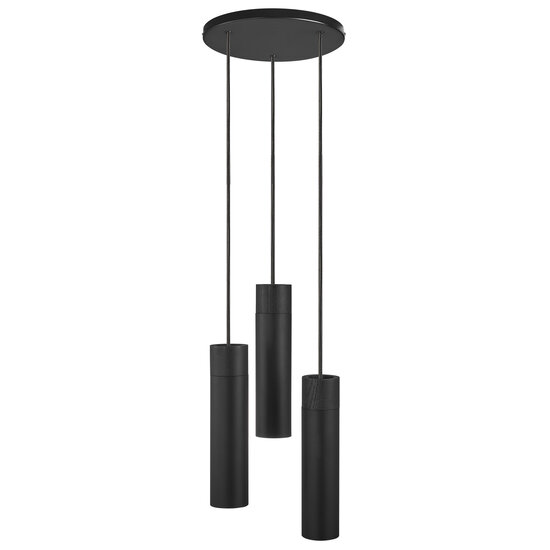 Nordlux Tilo 3-Spot - Lámpara Colgante - Negra - Lámpara colgante minimalista para un estilo elegante
