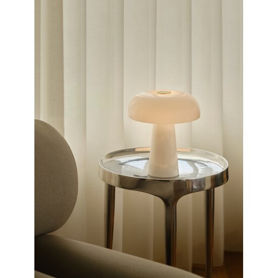 Nordlux Glossy Mini | Tischlampe | Weiß - Elegantes Design für jeden Raum