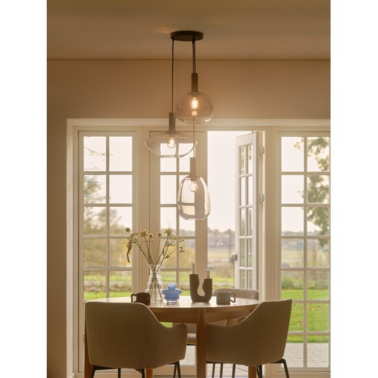 Nordlux Luana 3-exits - Canopy - Noir - Créez un éclairage élégant avec facilité