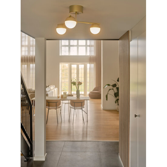 Nordlux Contina - Ceiling light - Brushed Brass - Elegante verlichting voor elke ruimte
