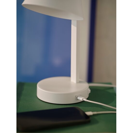 Nordlux Wilmer - Tafellamp - Minimalistisch ontwerp met USB-C poort