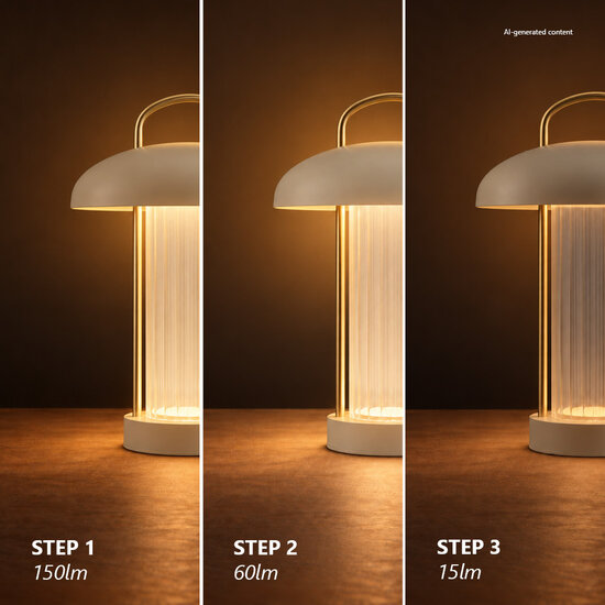 Nordlux Mirano Portable - Tischlampe - Dusty Rose mit dimmbarer Funktion für perfekte Atmosphäre