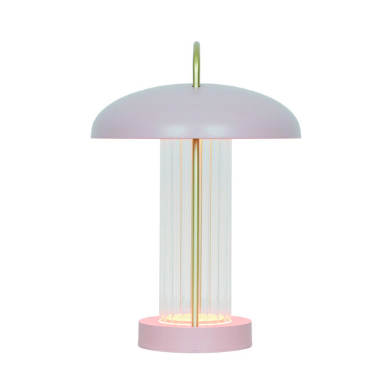 Nordlux Mirano Portable - Tischlampe - Dusty Rose mit dimmbarer Funktion für perfekte Atmosphäre