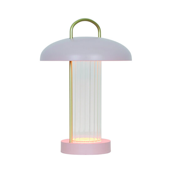 Nordlux Mirano Portable - Table lamp - Dusty rose met dimfunctie voor de perfecte sfeer