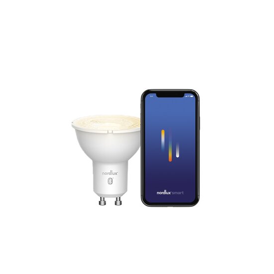 Nordlux Smart GU10 - PAR16 - 2700 Kelvin - 380 Lumen - Glühbirne - Klar - Schaffen Sie die perfekte Atmosphäre mit dimmbarem Licht