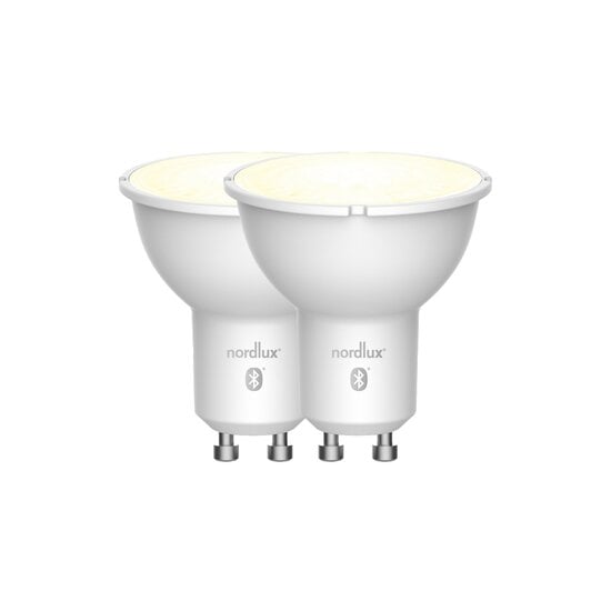 Nordlux Smart GU10 - 2-pack - 2200-6500 Kelvin - 420 Lumen - Light Bulb - White - Perfect for creating the right atmosphere in your home