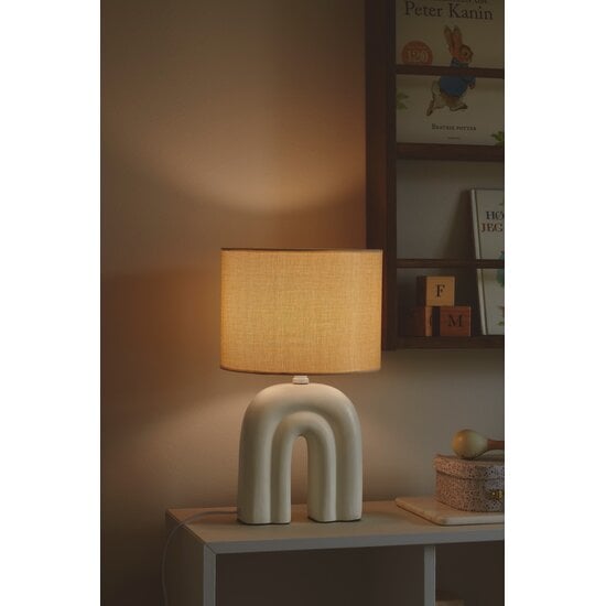 Nordlux Haze | Lampe de table | Beige - Créez une atmosphère chaleureuse chez vous
