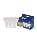 Nordlux Smart GU10 - 3-pack - PAR16 Colour - 2200-6500 Kelvin - 380 Lumen - Light Bulb - Clear - Create the perfect ambiance with smart lighting