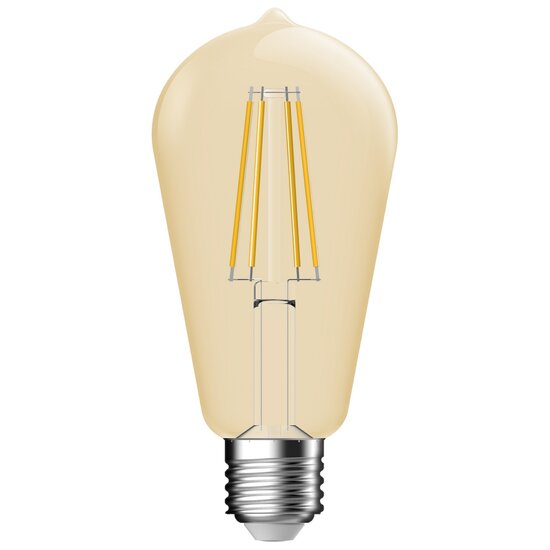 Nordlux Deco E27 - ST64 - Dim - 2500 Kelvin - 400 Lumen - Light Bulb - Gold colour - Creëer een warme sfeer met deze dimbare lamp.