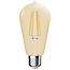Nordlux Deco E27 - ST64 - Dim - 2500 Kelvin - 400 Lumen - Bombilla - Color Oro - Crea un ambiente cálido con esta bombilla regulable.