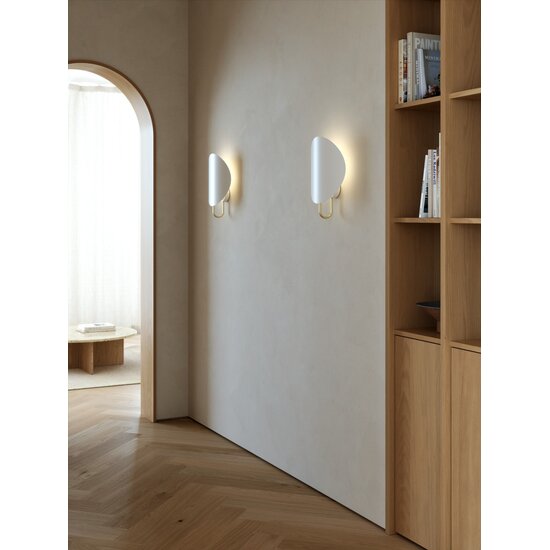 Nordlux Spargo | Lámpara de pared | Blanco/Mesón - Iluminación indirecta para una atmósfera acogedora