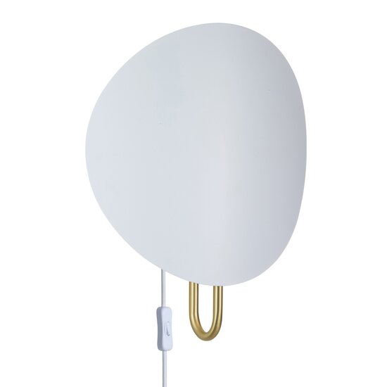 Nordlux Spargo | Wall Light | White/Brass - Indirect lighting for a cozy atmosphere
