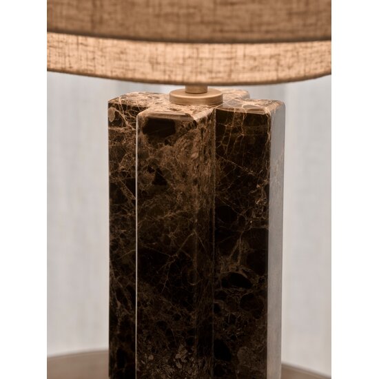 Nordlux Takai Marble - Table lamp - Brown - A statement piece for any room