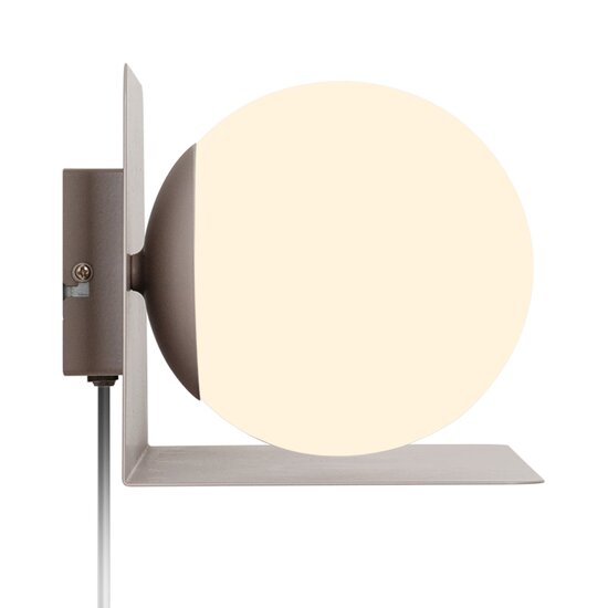 Nordlux Lilibeth - Aplique de Pared Marrón - Elegante lámpara y estante en uno