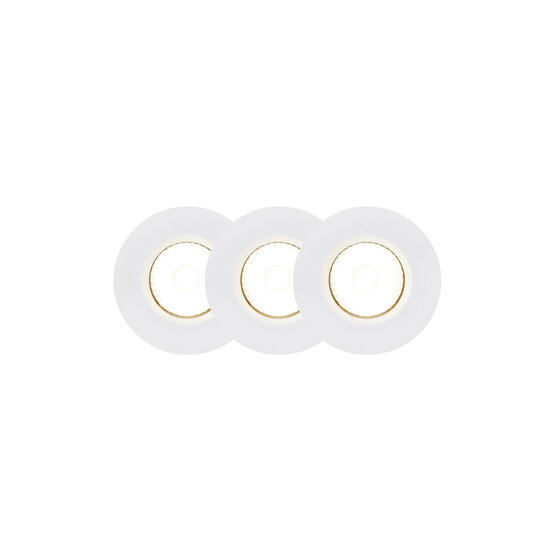 Nordlux Fremont 3-Kit IP65 2700K - Downlight - White - Ideal for creating a cozy atmosphere in your bathroom