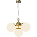 Nordlux Ivona 4-Spot - Lámpara Colgante - Latón - Lámpara moderna para un ambiente lujoso