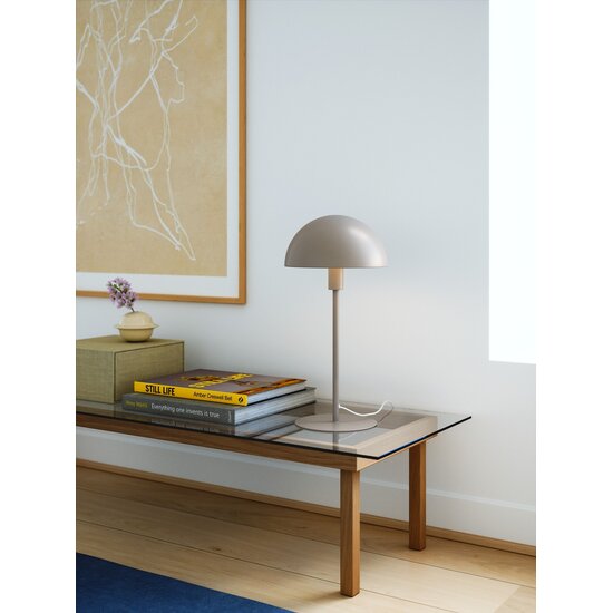 Nordlux Ellen 20 - Table Lamp Light Brown - Minimalist Scandinavian design for any space