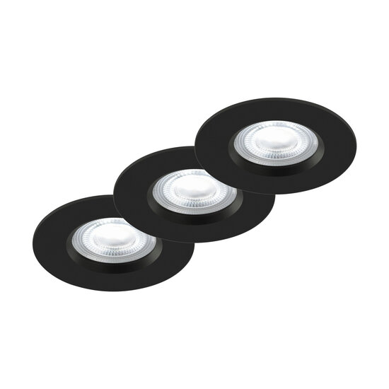Nordlux Don Smart 3-Kit - Colour - Downlight - Black - Create the perfect ambiance with dimmable lighting