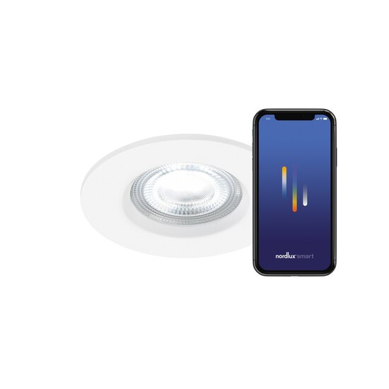 Nordlux Don Smart 3-Kit - Colour - Downlight - White - Create the perfect ambiance with smart lighting