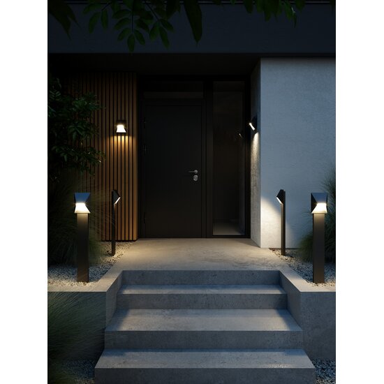 Nordlux Pontio 15 | Lámpara de pared | Negra - Solución moderna de iluminación exterior
