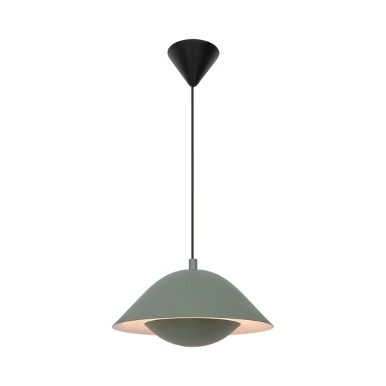 Nordlux Freya 35 | Suspension | Vert poussiéreux - Lampe suspendue parfaite pour une salle à manger chaleureuse