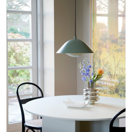 Nordlux Freya 35 | Suspension | Vert poussiéreux - Lampe suspendue parfaite pour une salle à manger chaleureuse