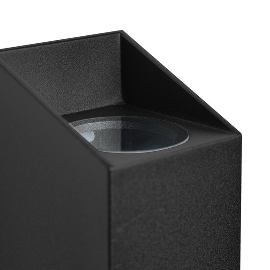 Nordlux Nico Square 22 | Wall light | Black - Elegant outdoor lighting solution