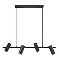 Nordlux Alanis 4-Spot - Suspension - Noir - Élégante et minimaliste pour tous les espaces