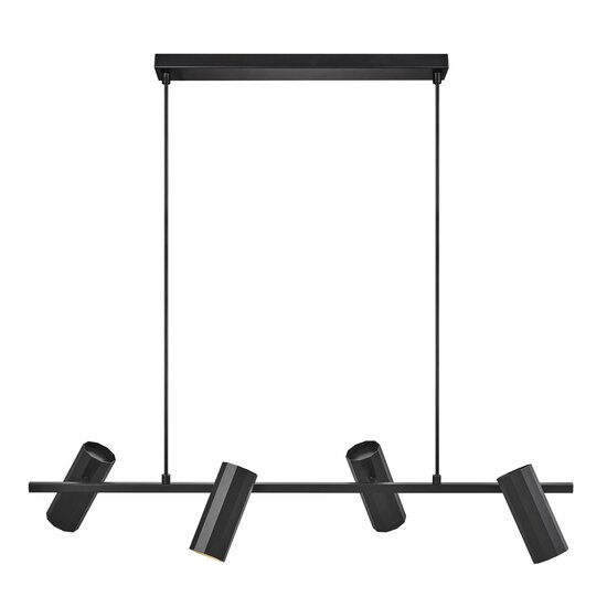 Nordlux Alanis 4-Spot - Suspension - Noir - Élégante et minimaliste pour tous les espaces