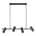 Nordlux Alanis 4-Spot - Lámpara Colgante - Negra - Elegante y minimalista para cualquier espacio