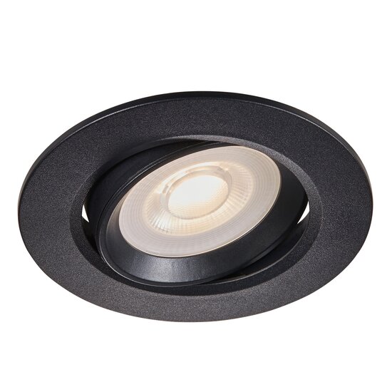 Nordlux Roar - Downlight - Negro - Foco empotrado discreto y regulable para interiores y exteriores