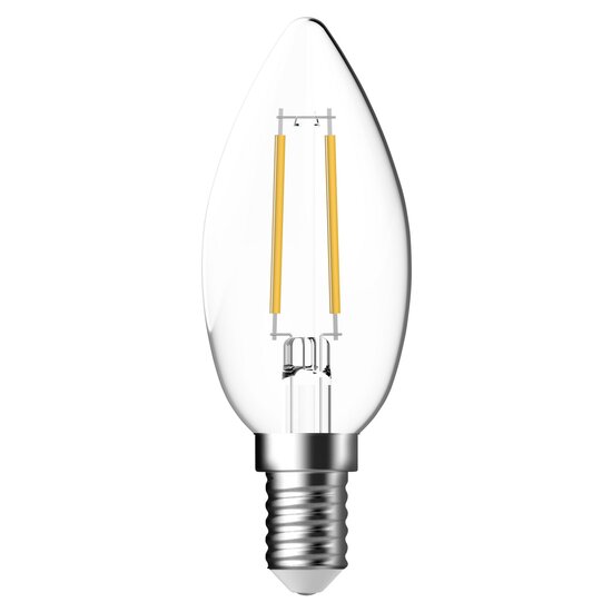 Nordlux E14 - C35 - 2700 Kelvin - 470 Lumen - Warm wit licht voor een gezellige sfeer