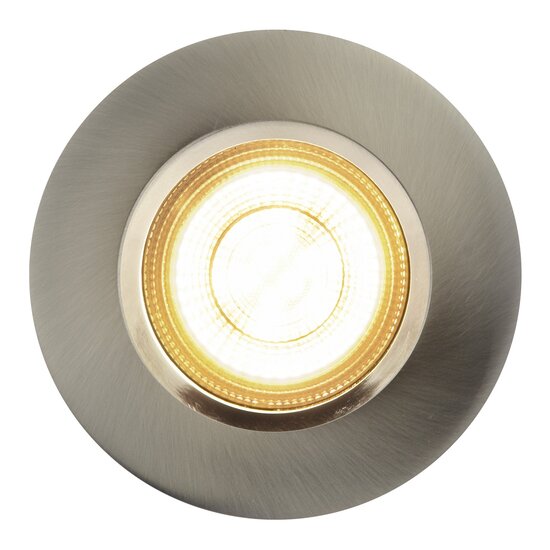 Nordlux Dorado Smart - Downlight - Níquel cepillado - Ideal para uso en exteriores y baños