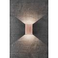Nordlux Fold 10 - Lámpara de Pared Cobre para Espacios Exteriores Modernos