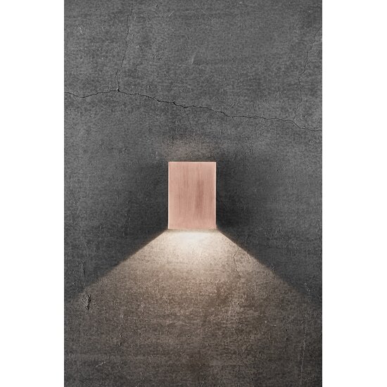 Nordlux Fold 10 - Lámpara de Pared Cobre para Espacios Exteriores Modernos