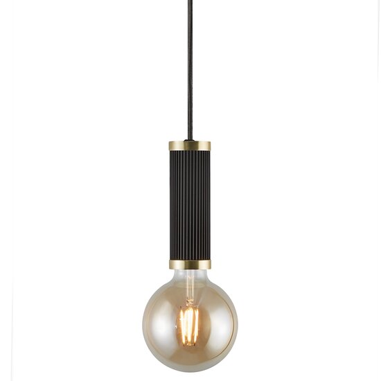 Nordlux Galloway - Pendant Kit - Black/brass - Elevate your interior with stylish lighting