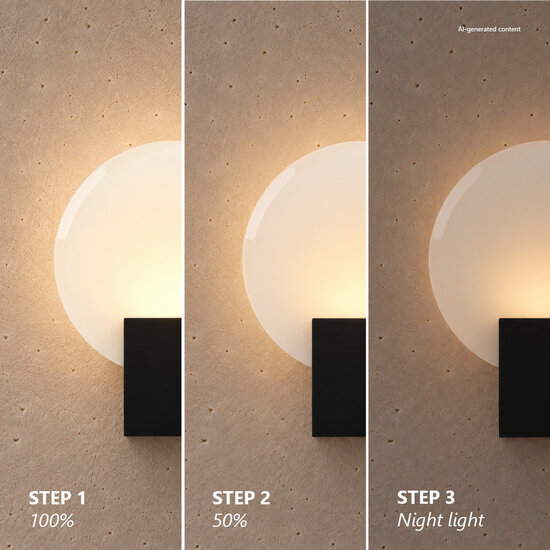 Nordlux Hester | Wandlamp | Zwart - Moderne wandlamp met dimfunctie