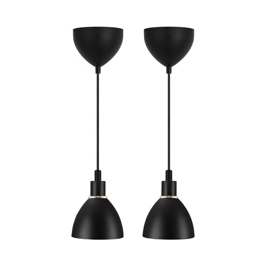 Nordlux Ray 2-Kit - Colgante - Negro - Iluminación elegante para cualquier espacio