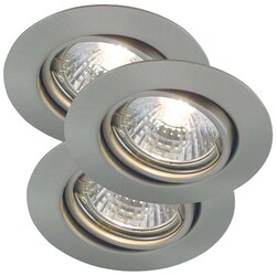 Triton 3-Kit - Downlight - Acero cepillado