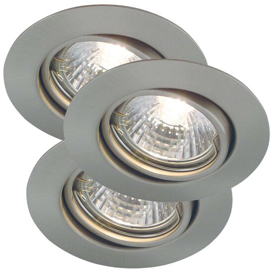 Nordlux Triton 3-Kit - Downlight - Gebürsteter Stahl für stilvolle Innenbeleuchtung